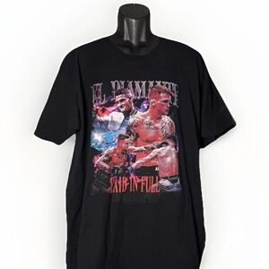 Dustin 'The Diamond' Poirier Paid In Full Vintage Style Tee Black Men’s XL